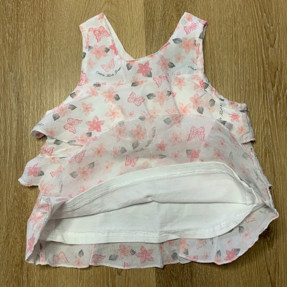 2 Girls Sleeveless Blouses. Size 24 Months - Picture 3 of 5